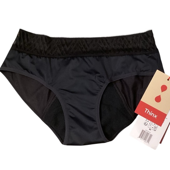 THINX Comfort Stretch Hiphugger Period Underwear, Black - Small NWT - Picture 2 of 10